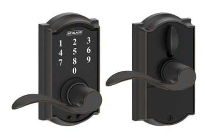 Schlage Aged Bronze Steel Electric Touch Screen Entry Lock